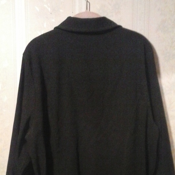 *WHITE STAG BLACK SOFT VELVET LONG SLEEVE SHIRT - Picture 4 of 6